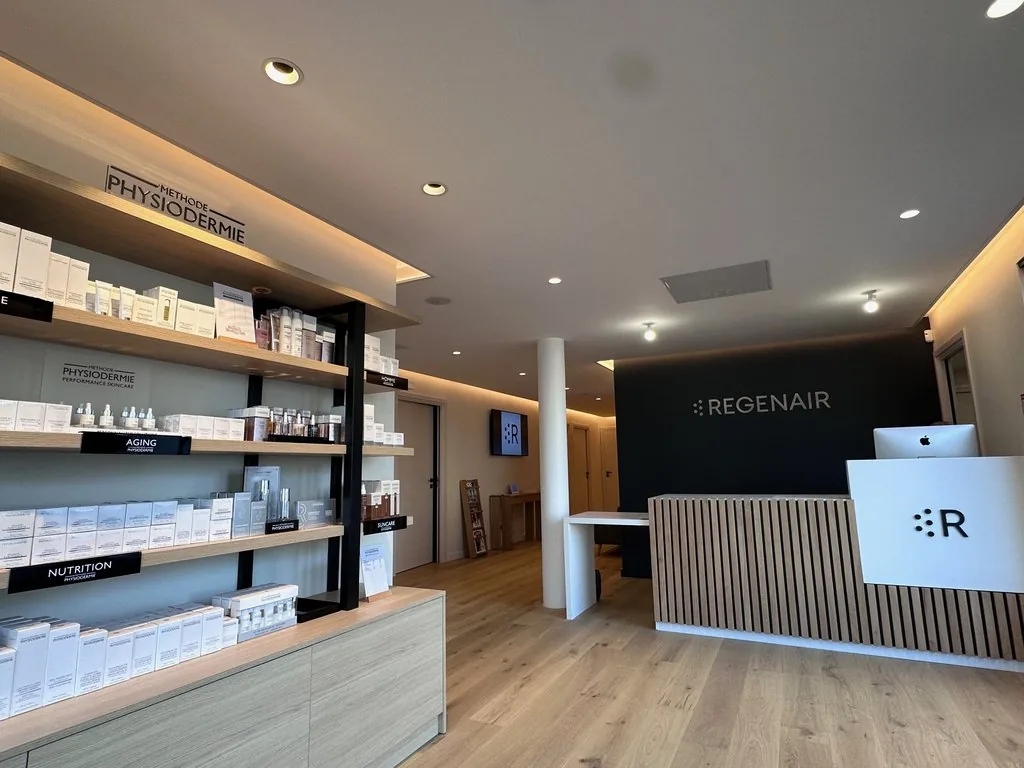 Centre d'esthétique Regenair à Marcq-en-Barœul - après, l'accueil et la boutique