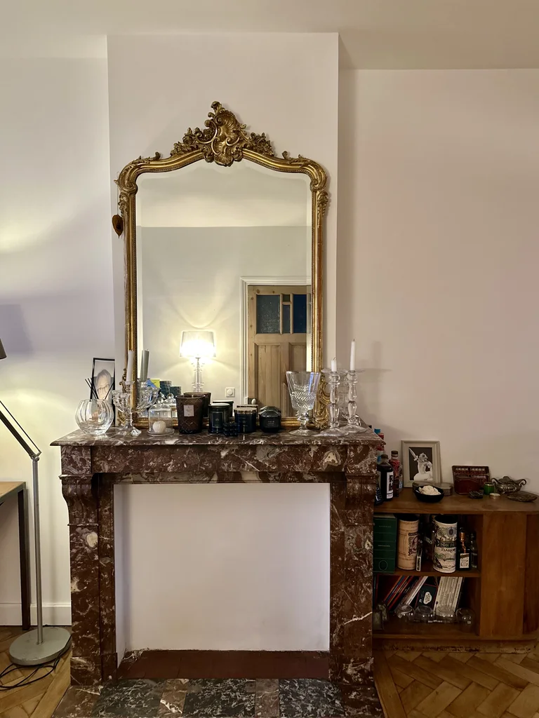 Rénovation complète et création d'une extension - après, la cheminée du salon