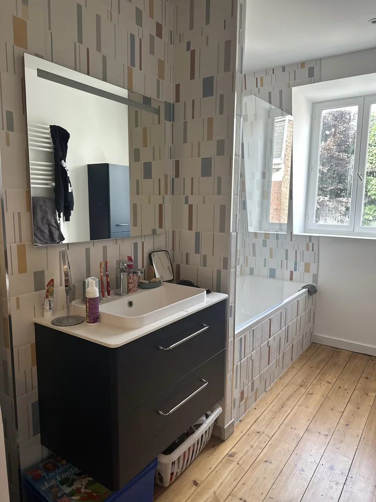 Rénovation complète d'une 1930 - après, la salle de bain