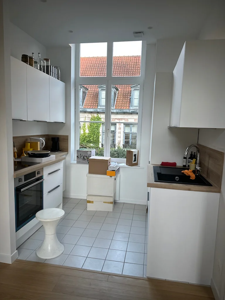 Rénovation d'un T2 dans le Vieux-Lille - après, la cuisine